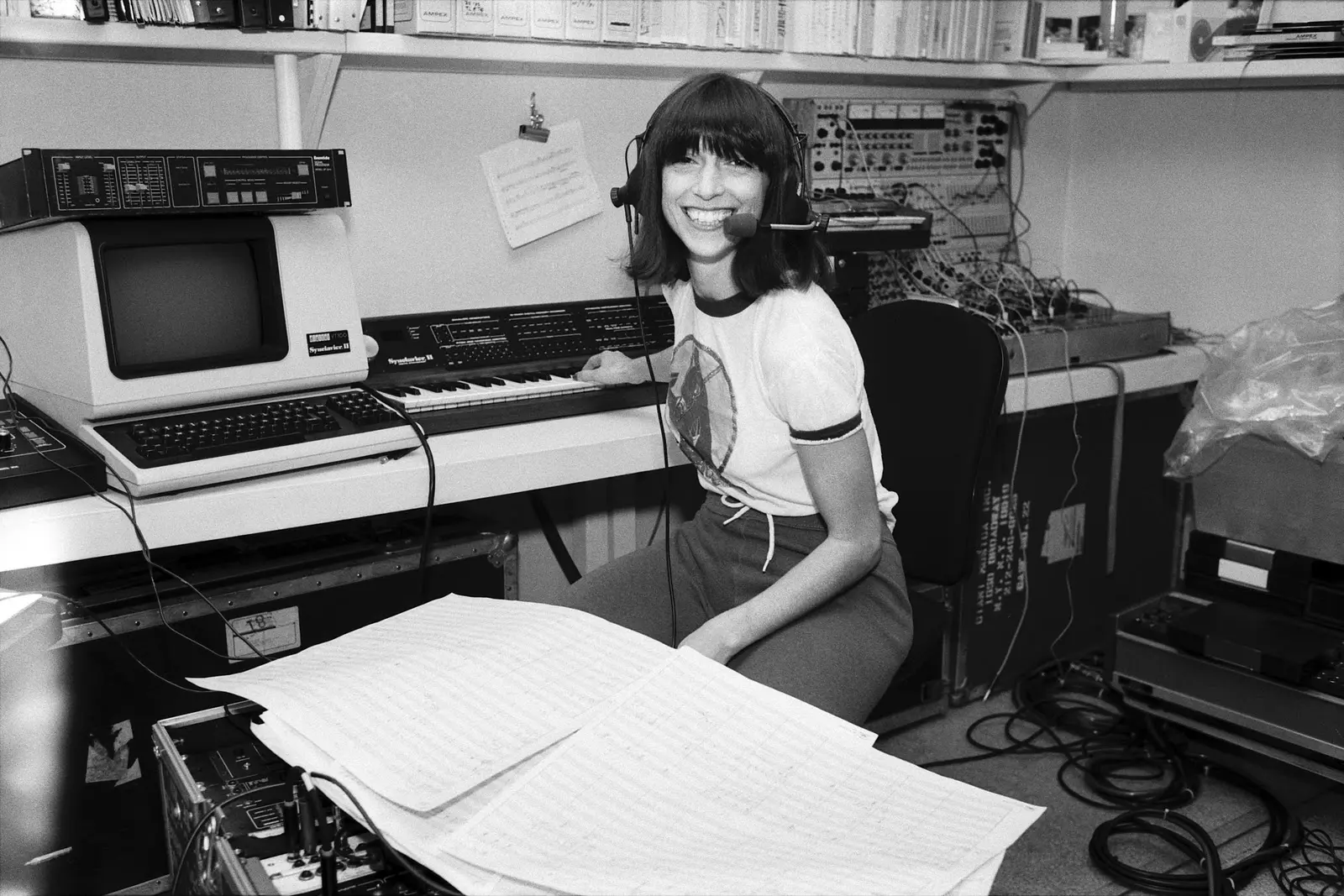 Suzanne in the studio. Image from Self Titled Mag.
