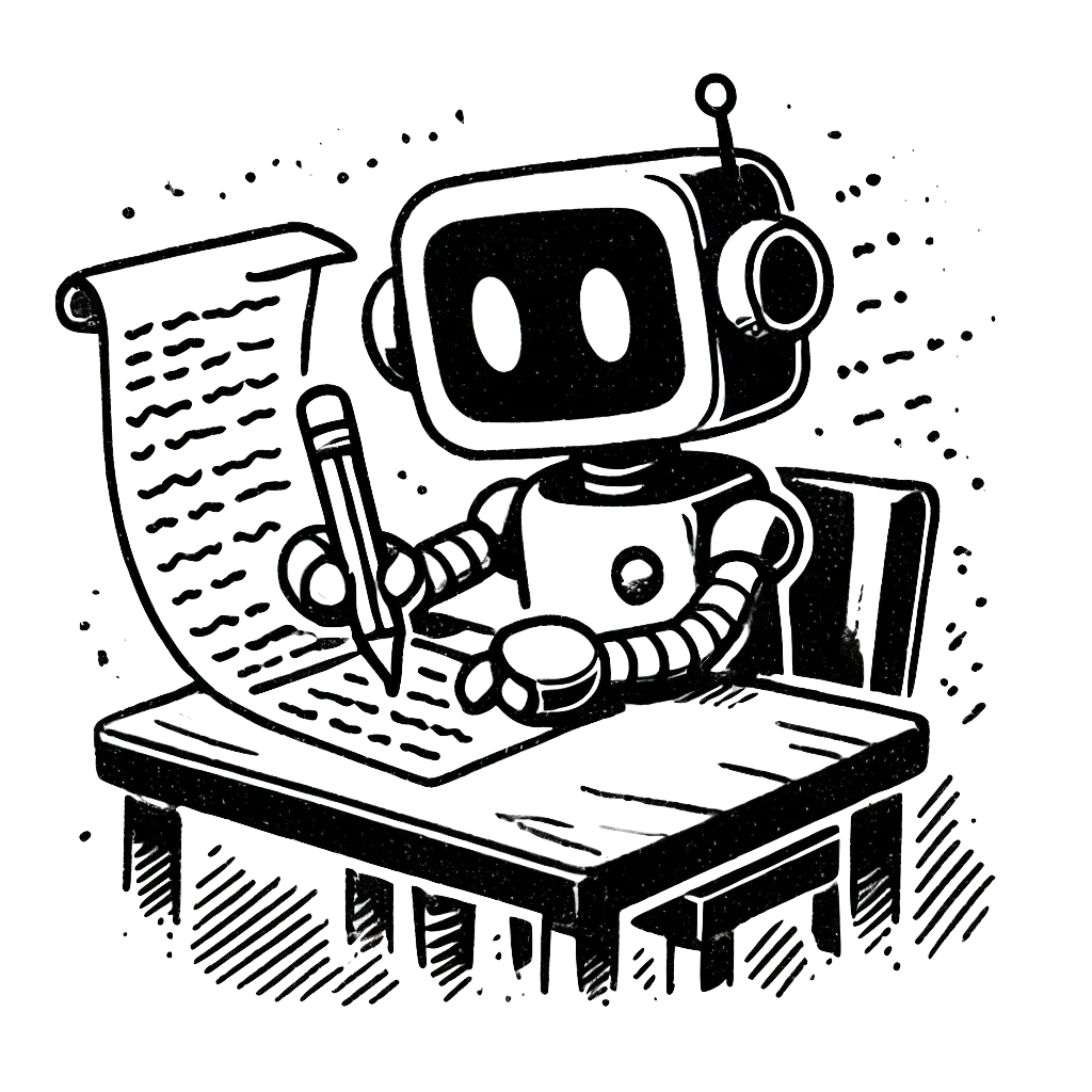 robot doing busy work